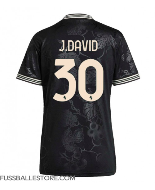 Günstige Juventus Jonathan David #30 3rd trikot Damen 2025-26 Kurzarm Günstige Juventus Jonathan David #30 3rd trikot Damen 2025-26 Kurzarm